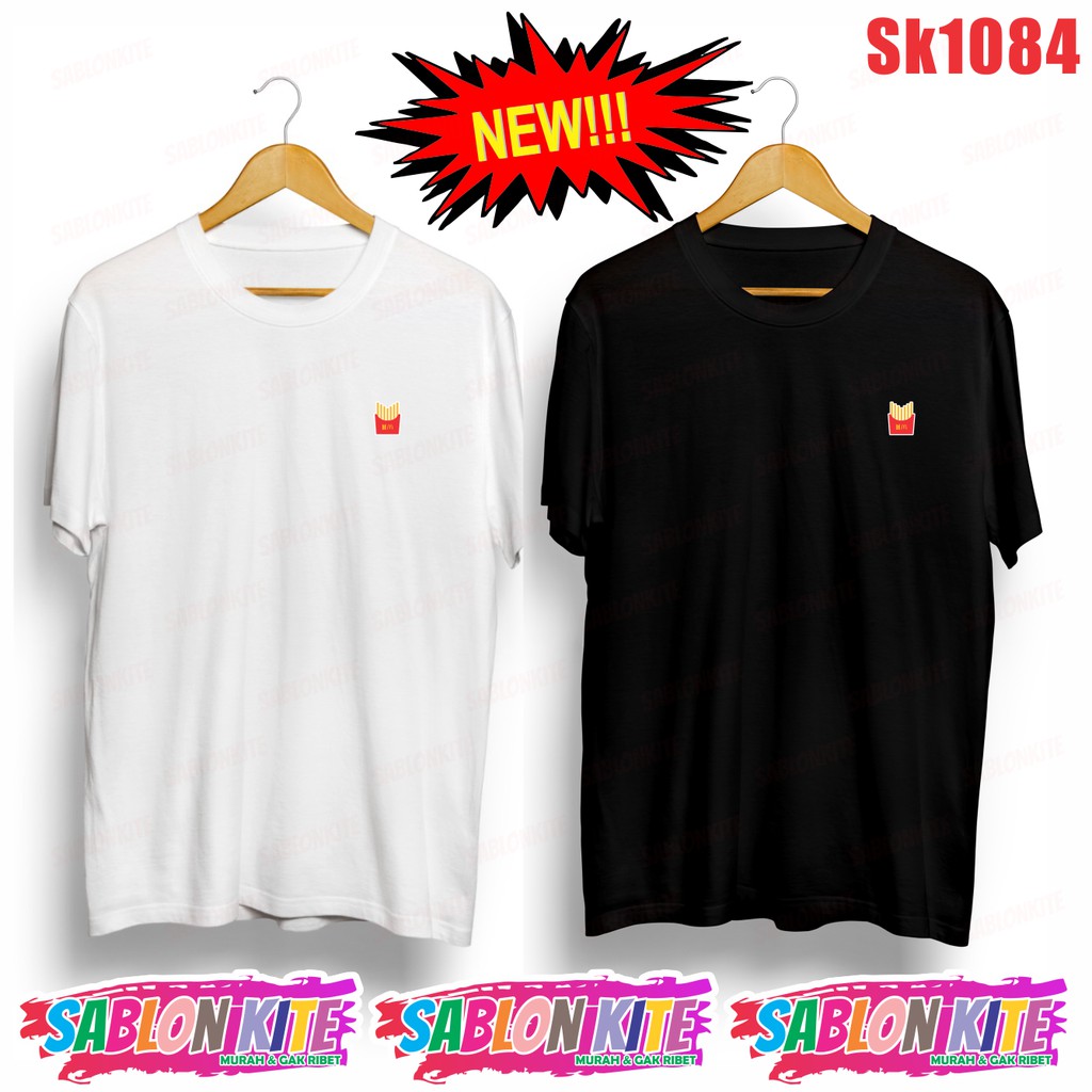 MURAH!!! KAOS KPOP KENTANG LOGO KECIL SK1084 UNISEX COMBED 30S