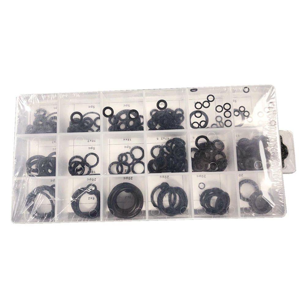 Lanfy O-Ring Washer Assortment Kit Hitam Dengan Box Plactic Gasket Karet Kedap Air Silikon