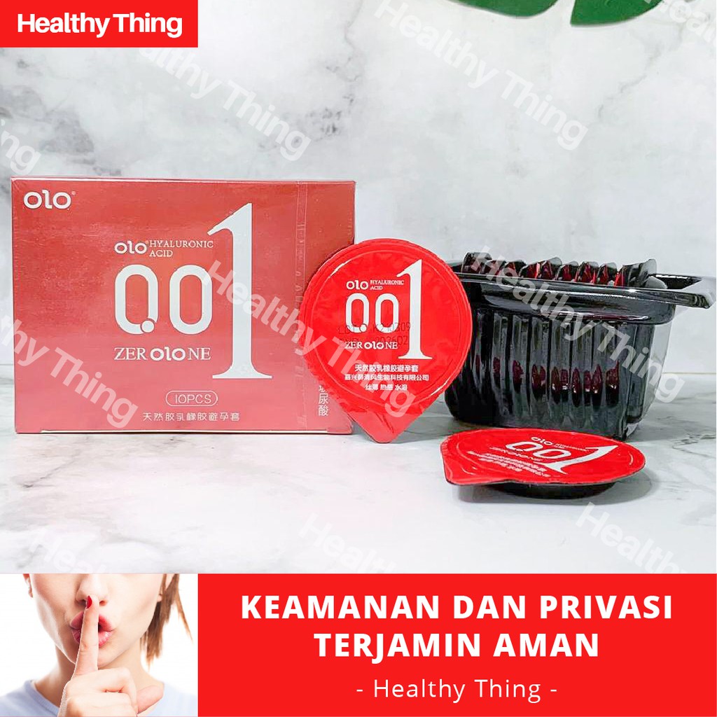 Kondom OLO 0.01 Ultrathin Sensasi Hangat Yang Sangat Nikmat Condom