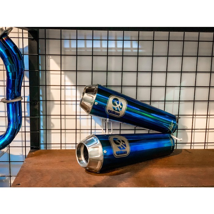 Knalpot villan pro1 blue slincer only BARANG 100% ORIGINAL