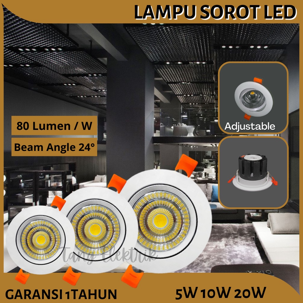 Lampu Sorot Downlight LED Cob Spotlight Sorot Plafon