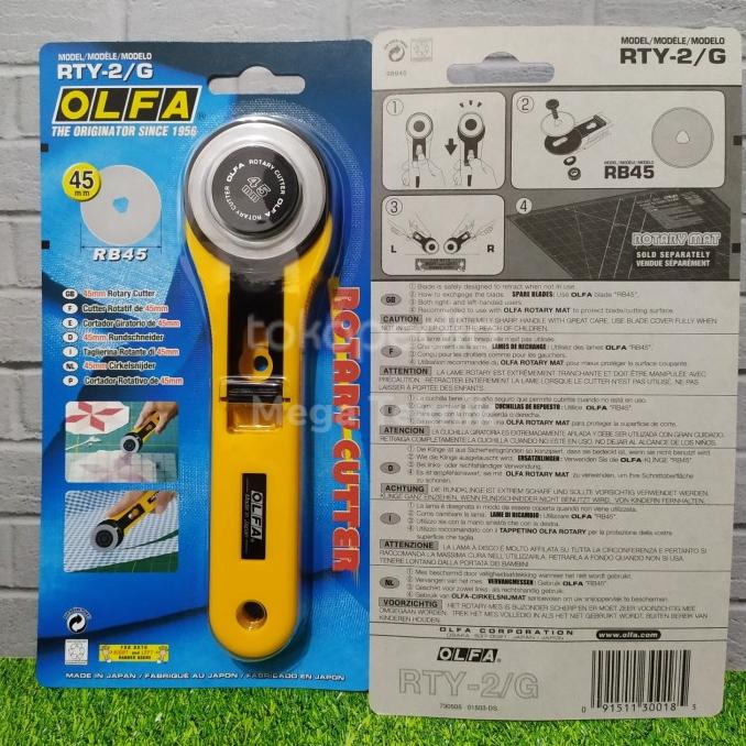 

Rotary Cutter 45Mm Rty-2/G Olfa Terbaru
