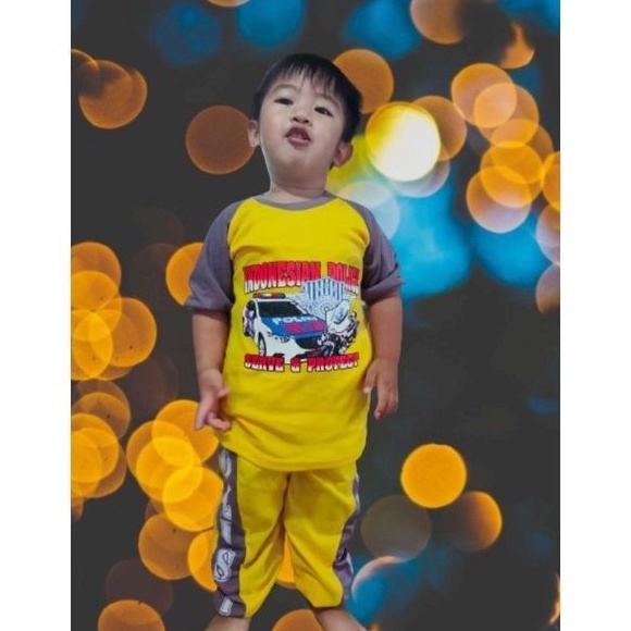 kaos polisi anak