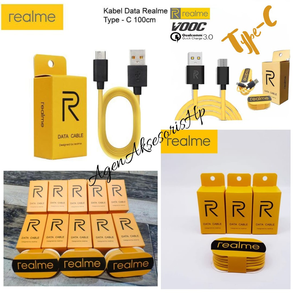 Data Cable Realme Type-C 2.0A Fast Charging 100cm Kabel Casan Realme 5 PRO X X2 Pro Tipe-C