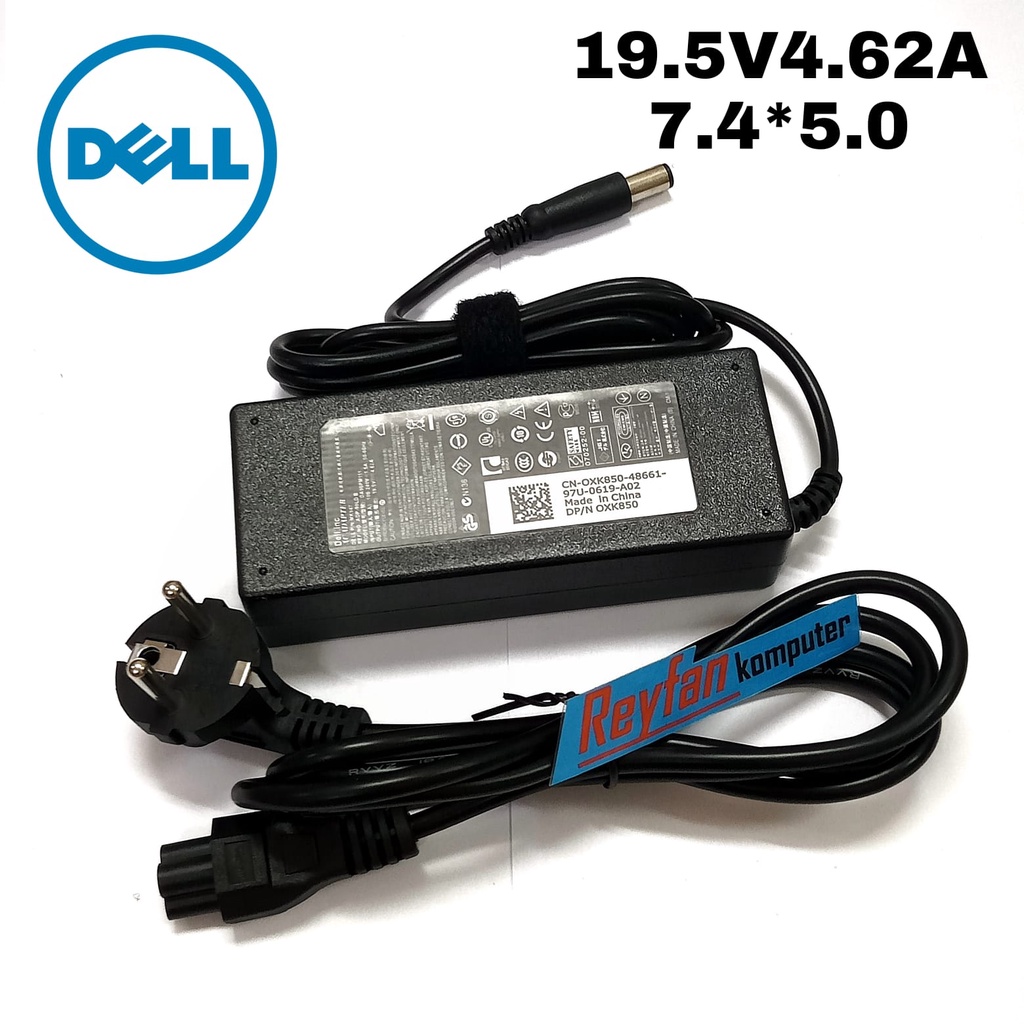 Charger Laptop Dell Precision M2400 M4300 M4400 M4500 Adaptor Dell 19.5V 4.62A