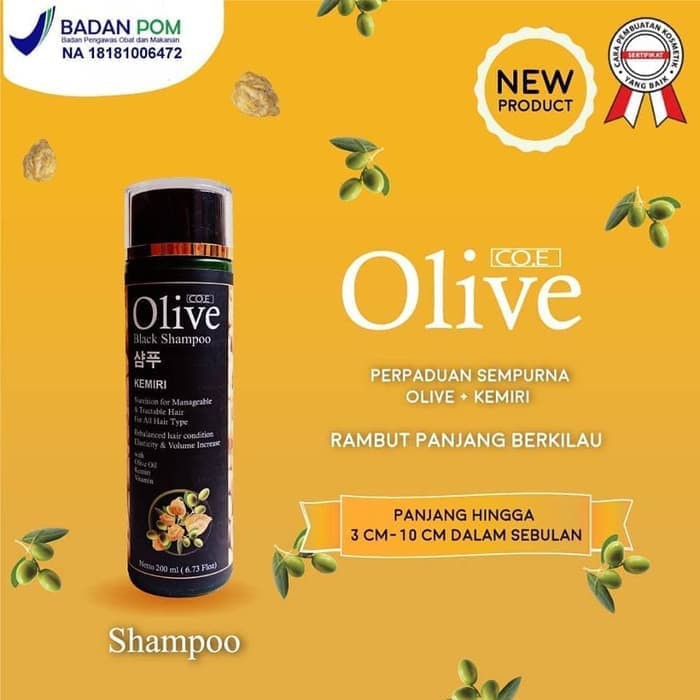 ✨ AKU MURAH ✨SYB Olive Black Shampoo Kemiri / 200ml