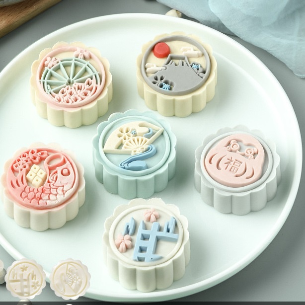 Cetakan Kue Bulan Moon Cake MoonCake Press Mold 50gr Cetakan Nastar