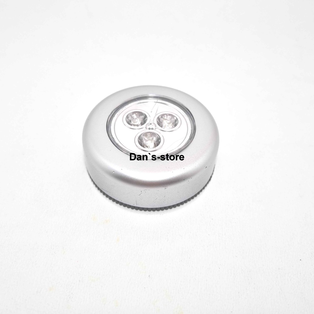 Led Round Touch Light - Lampu Tempel Kecil Praktis Serbaguna Mini Lamp