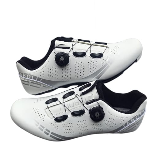 SPEED Sepatu Cleat sepeda Roadbike Road Bike model LOOK SPD - PUTIH DOFF