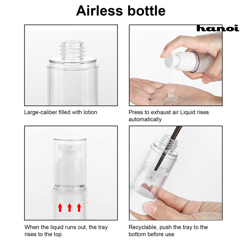 HQTM_Bottle Easy-using Exquisite Transparent Refillable Travel Bottle for Home