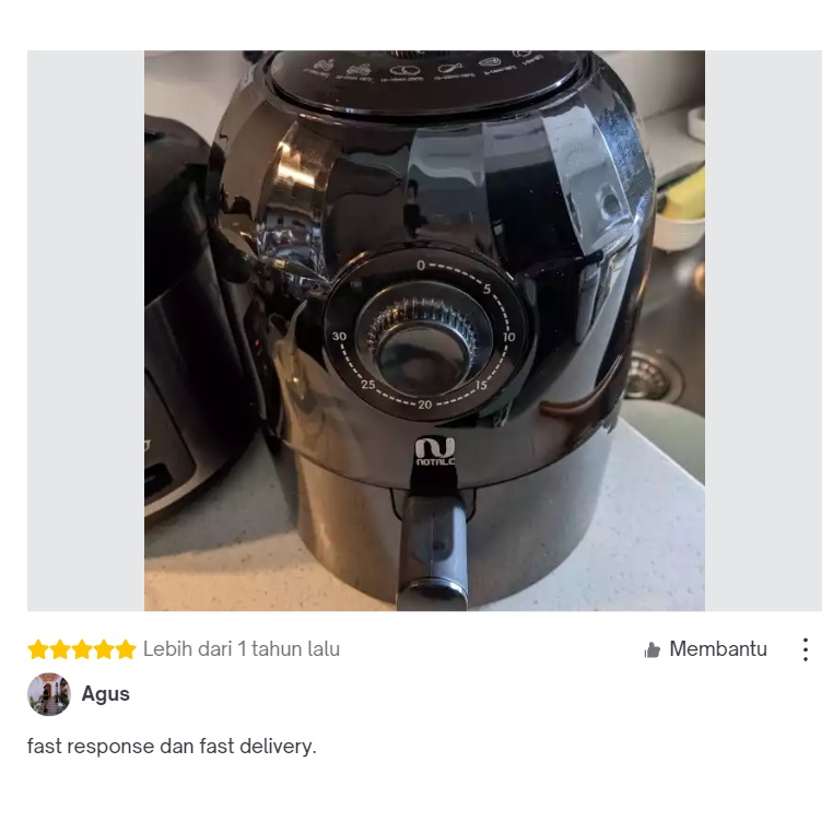 Notale Air Fryer Penggoreng Tanpa Minyak 2L Liter Deep Oven