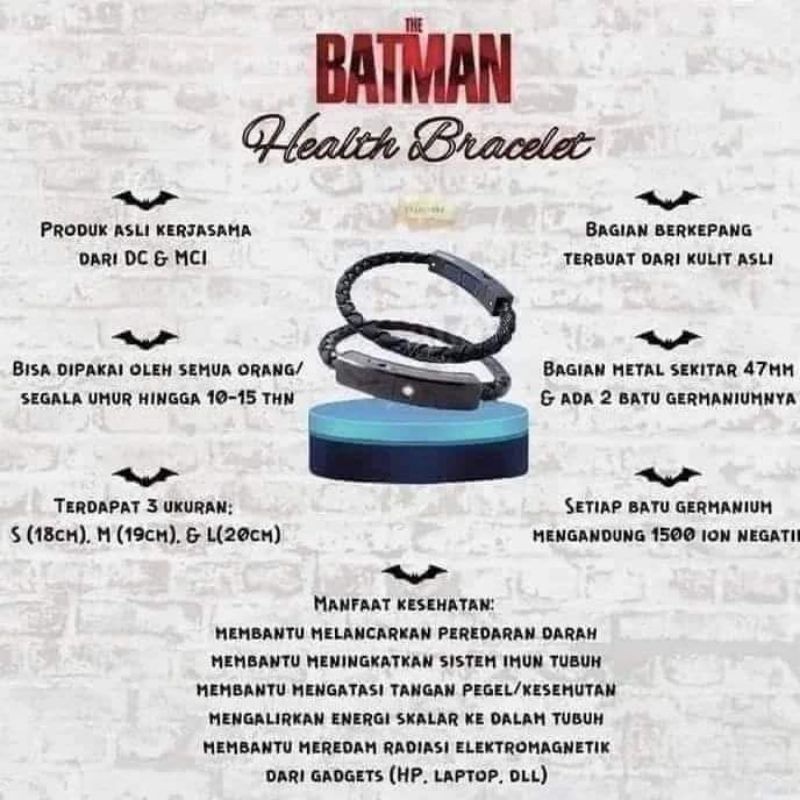 Gelang Batman MCI, Bracelet Batman MCI