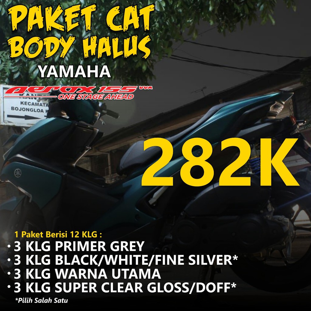 Paket Cat Body Halus Motor Aerox / Sapporo Spray