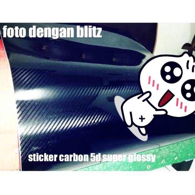 BLACK CARBON 5D Terbaru sticker Carbon 5d mengkilap Vinyl