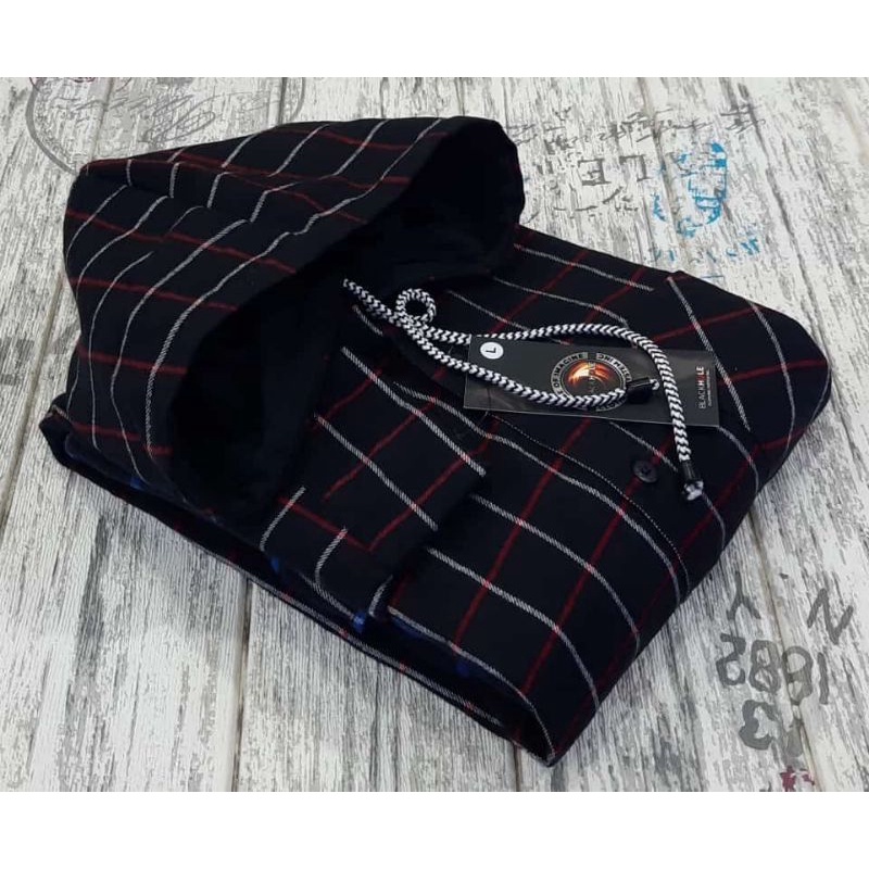 Kemeja pria wanita,kemeja flanel hoodie