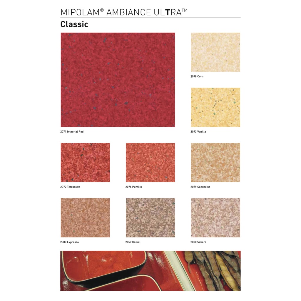 Lantai anti bakteri vinyl roll Ambiance Ultra