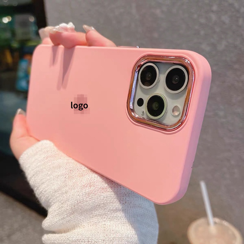 Soft case Bahan Silikon Cair Tahan Banting Untuk iphone 14 pro max plus 13 12 11 pro max