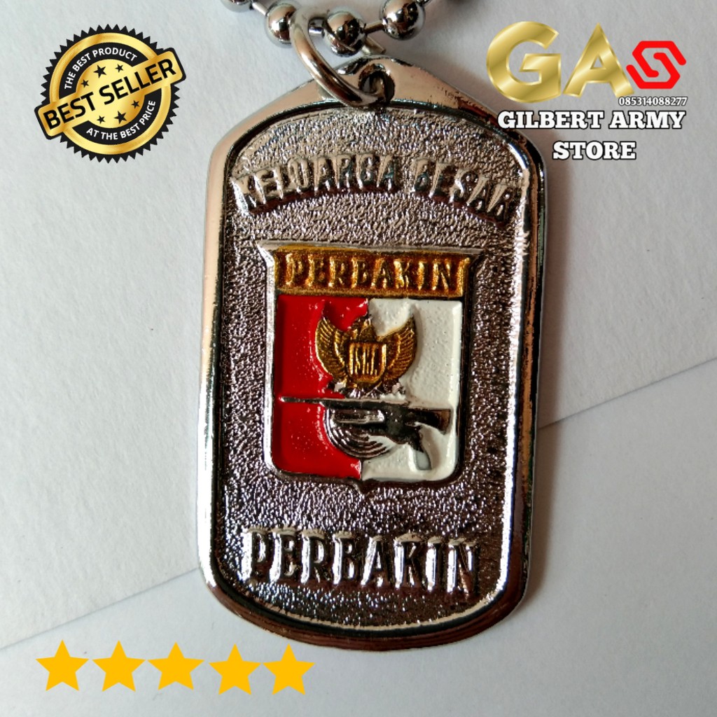 GILBERT ARMY STORE- Kalung logo perbakin -Kalung Pria Cor Perbakin-Grosir Kalung Army Militer