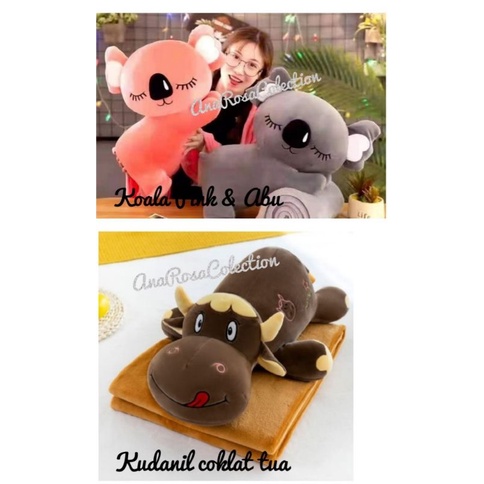 Boneka Selimut (Balmut) Bantal Selimut Motif Karakter Lembut