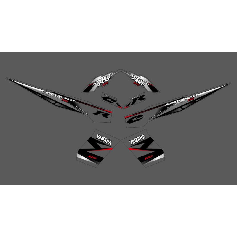 STRIPING YAMAHA VEGA NEW SPARK RC TRANSPARAN