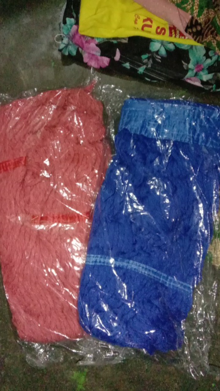 Kain Pel Kain Mop Alat Pel Lantai Refill Mop Merah