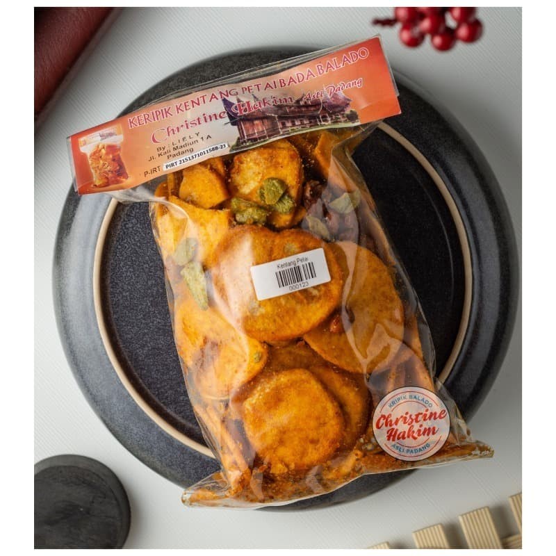 

Kripik Kentang Petai Christine Hakim 250 gram / Keripik Kantang Patai