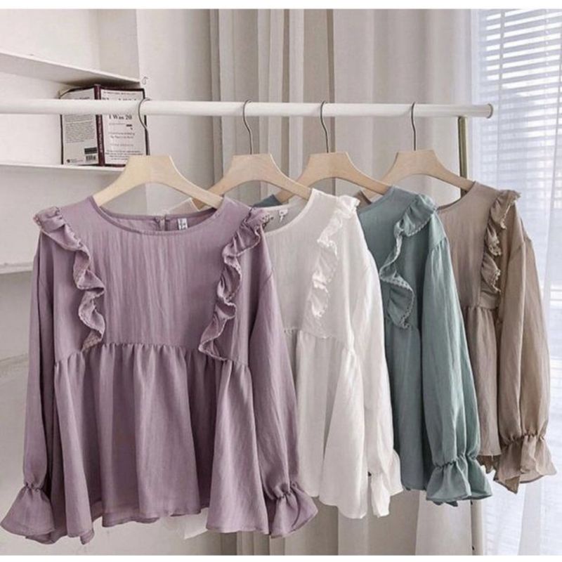 C - blouse Zaskia import rayon crinkle