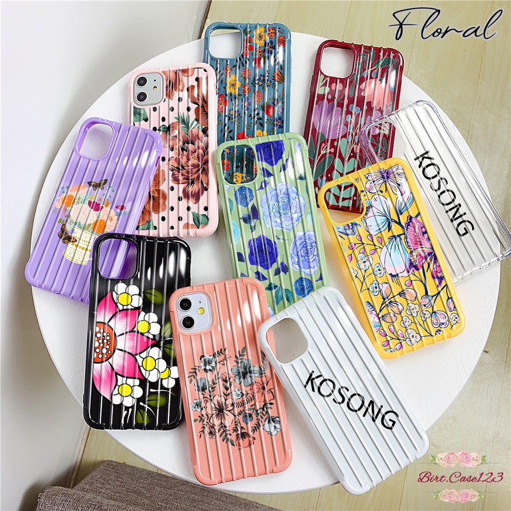 Softcase FLORAL Oppo A3s A1k A5 A9 2020 A7 F9 A5s A31 A52 A92 A37 A53 A83 F1s F11 Pro Reno 2 BC3376