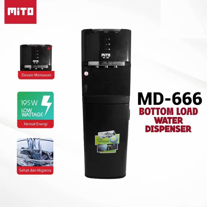 Mito Dispenser Air Minum Galon Bawah MD666 IC Cooling