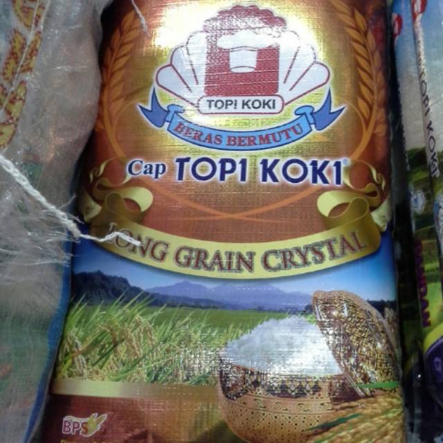 

Beras Topi Koki Long Grain 20 kg | TopiKoki 20kg Pulen Premium