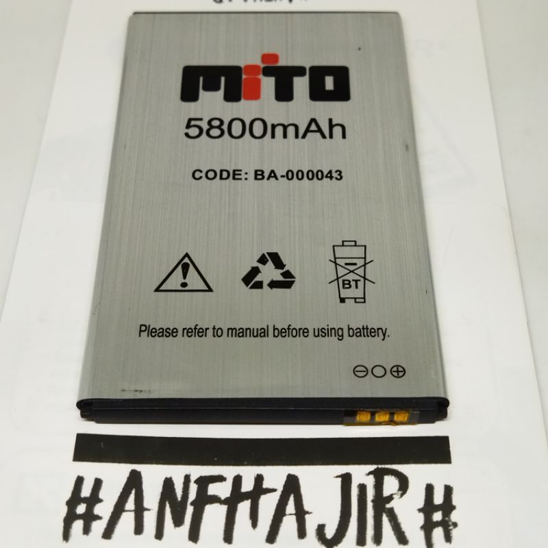 BATRE BATERAI MITO TAB T550 BA-000043 BA43 BATRAI BATTERY MITO TAB T-550 T 550 BA000043 BA-00043 BA 