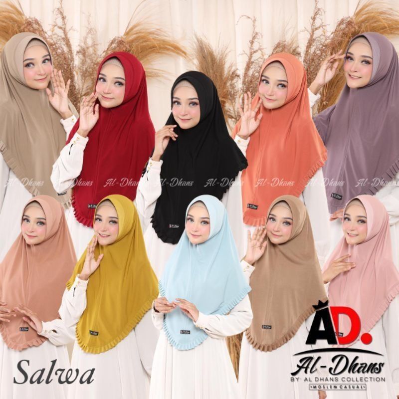 (AL-DHANS SALWA) •• Hijab Instan Al-Dhans - Jersey Irish