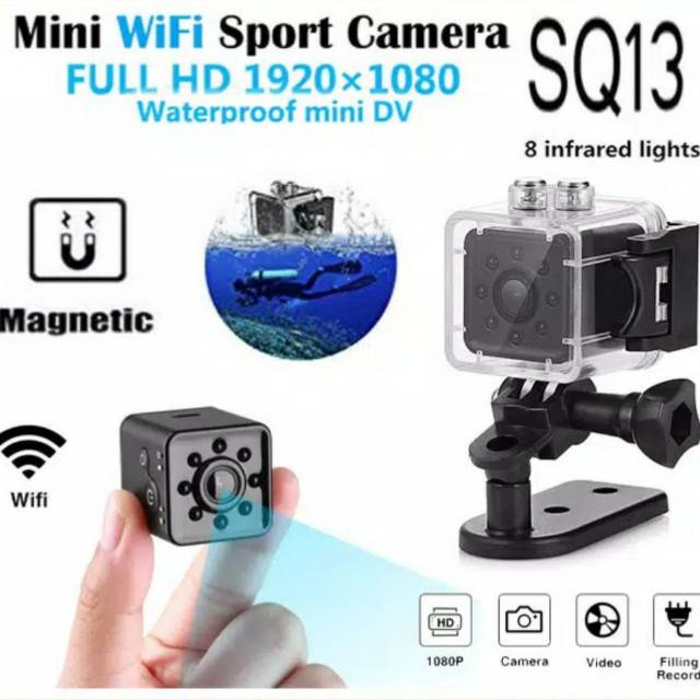 Mini Camera WIFI SQ13 Waterproof Action Camera Night Vision 1080p