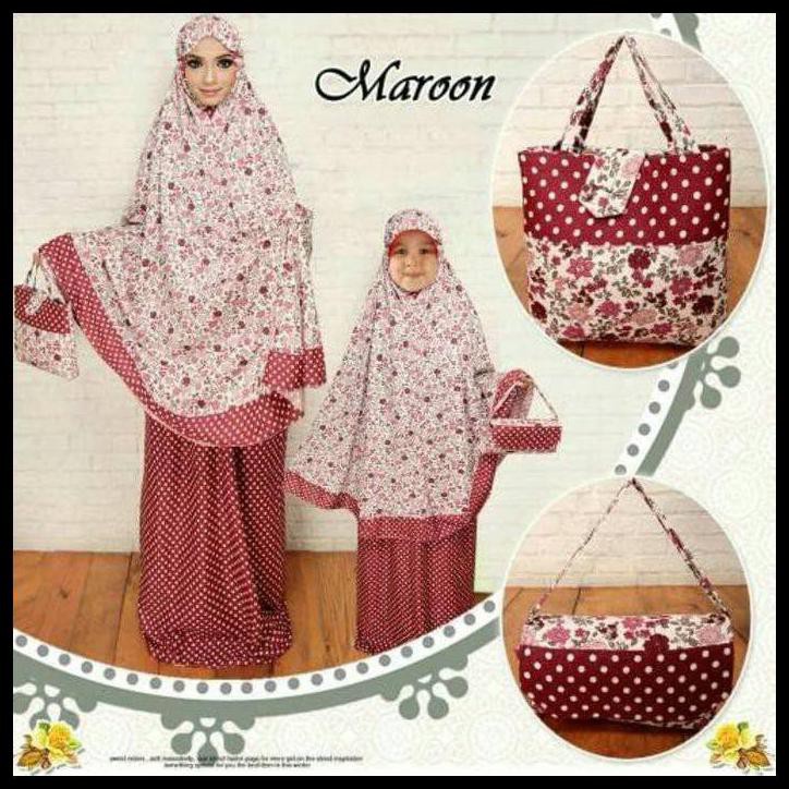 Mukena Bali Couple Roseta Melati Rayon By Berkah Jaya Collection