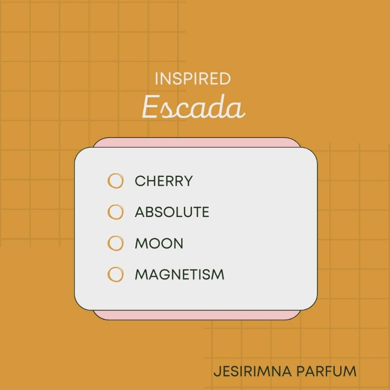 Escada Cherry/ Escada Moon/ Escada Magnetism/Escada Absolute Parfum Refill