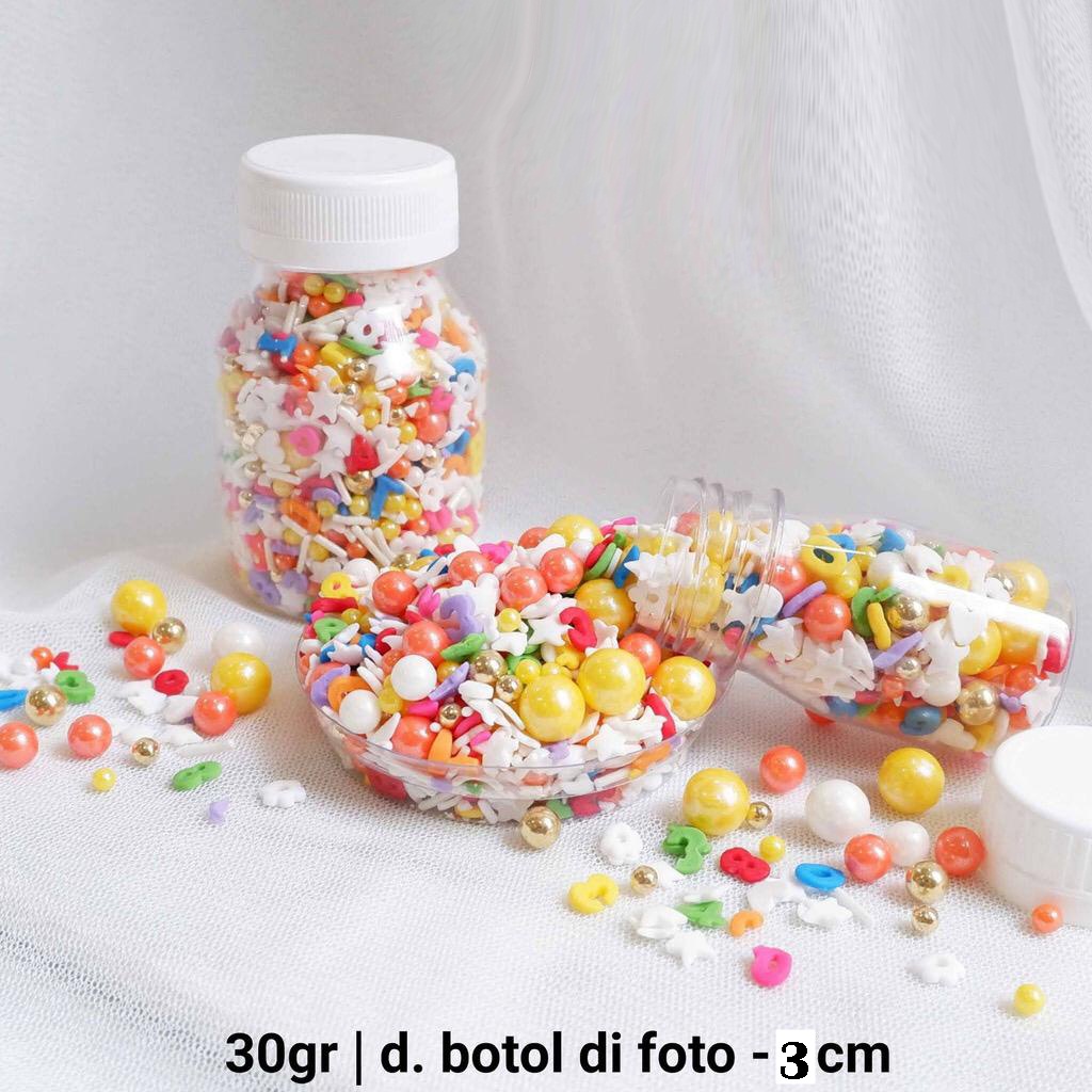 Mutiara Hiasan Kue Ulang Tahun Sprinkle Mutiara Topper Kue