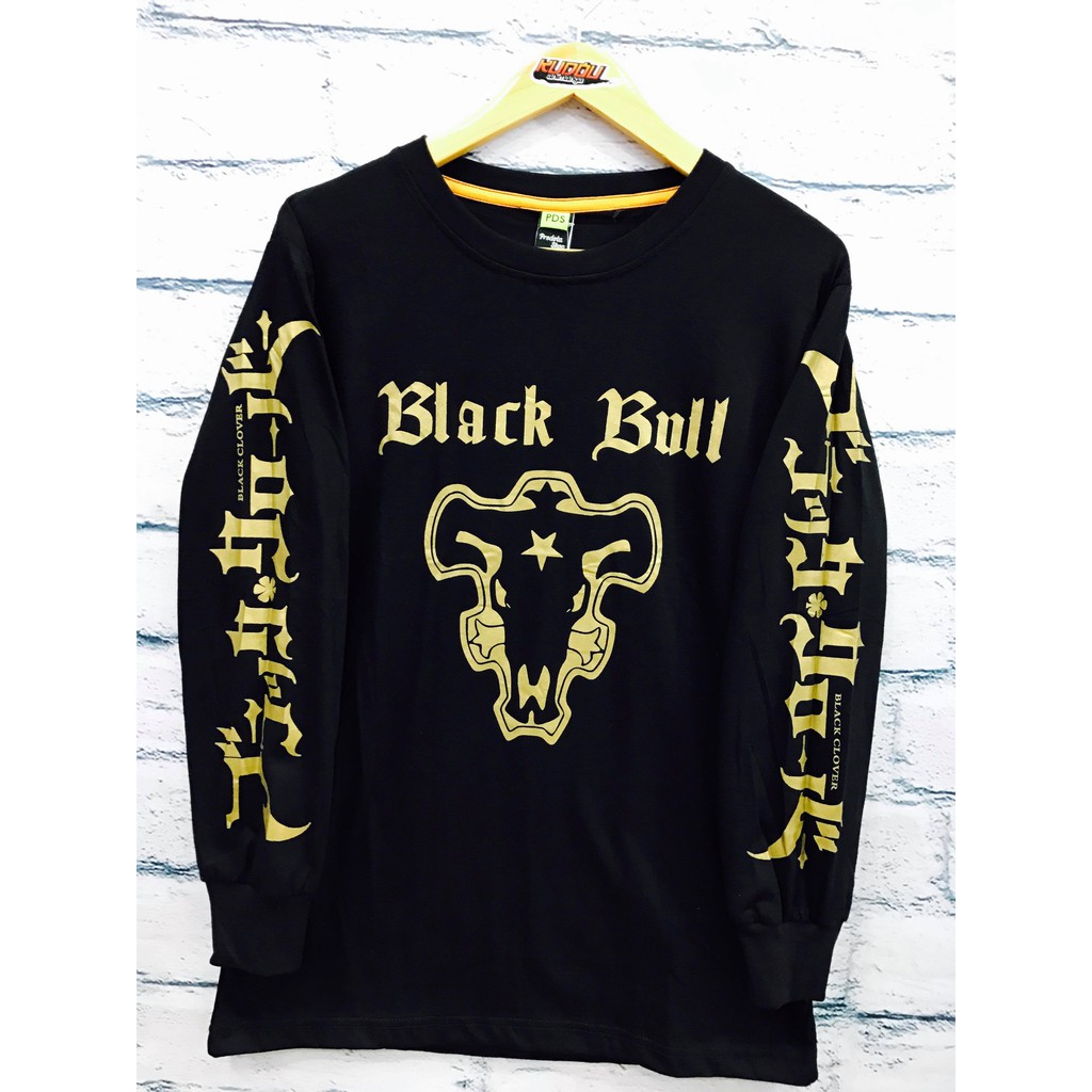 Longsleeve Blackbull Gold Black Clover