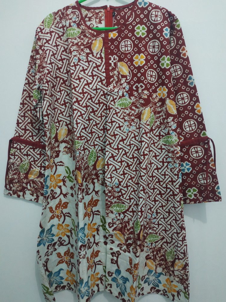 Rahajeng Tunik Batik Cap Colet Premium | Dress Batik Cap Asli