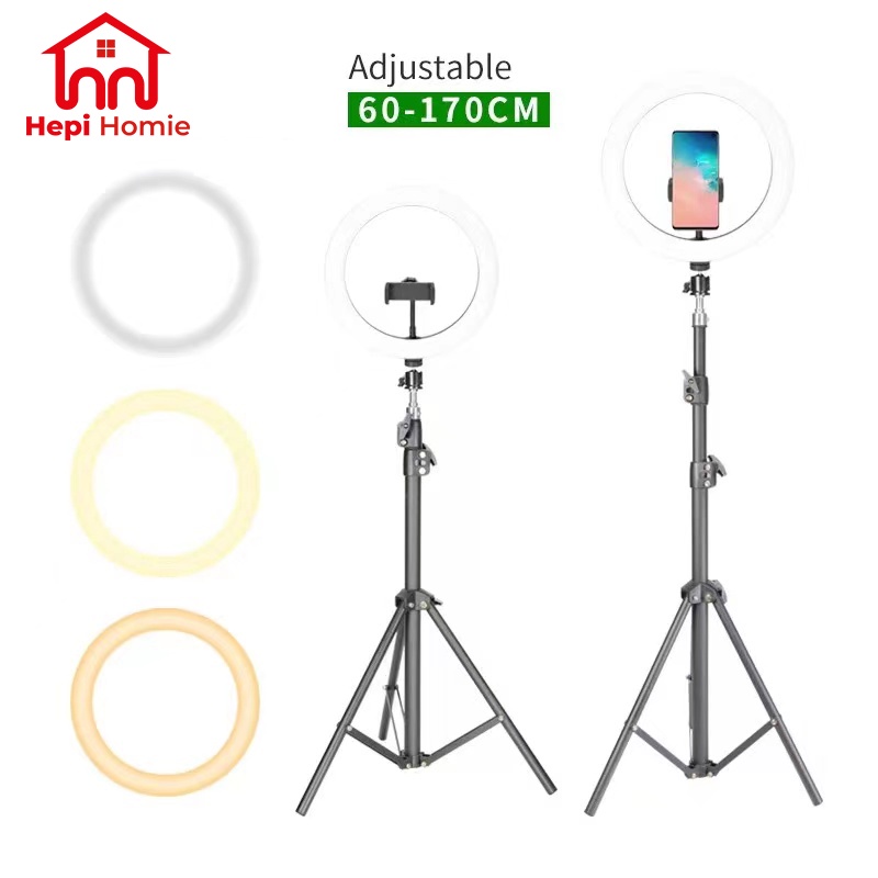 [HH] RING LIGHT LED 26CM LAMPU RINGLIGHT 26 CM MAKE UP VLOG TIKTOK LIVE SELFIE 10 INCH + TRIPOD