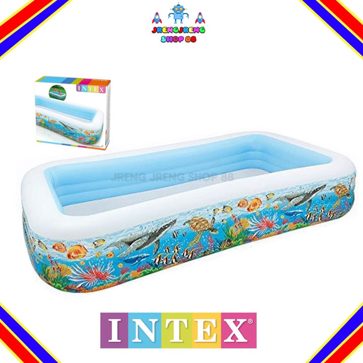 Kolam Renang Intex Jumbo Tropical Reef Family pool 58485 Inflatable Pool