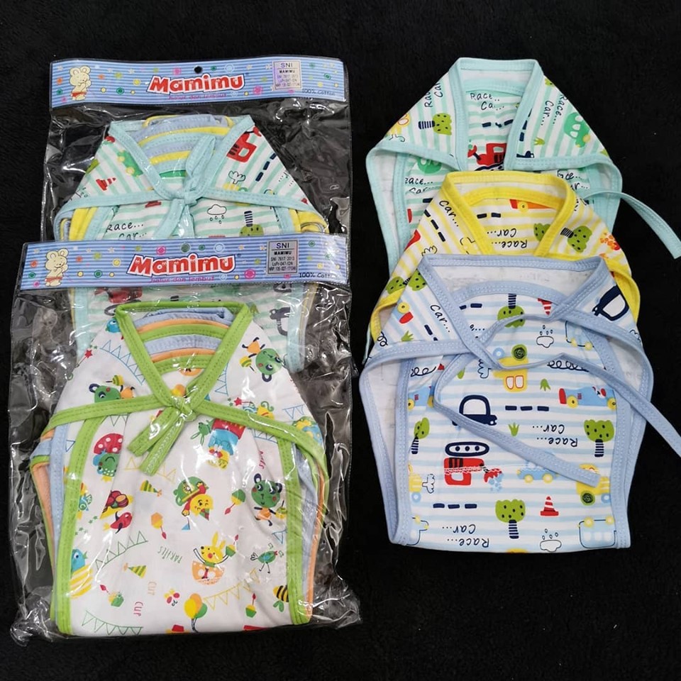 Mamimu Popok bayi motif putih / warna