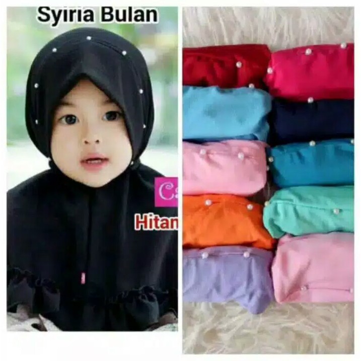 Hijab anak bayi SYIRIA BULAN - kerudung anak terbaru -jilbab anak lucu