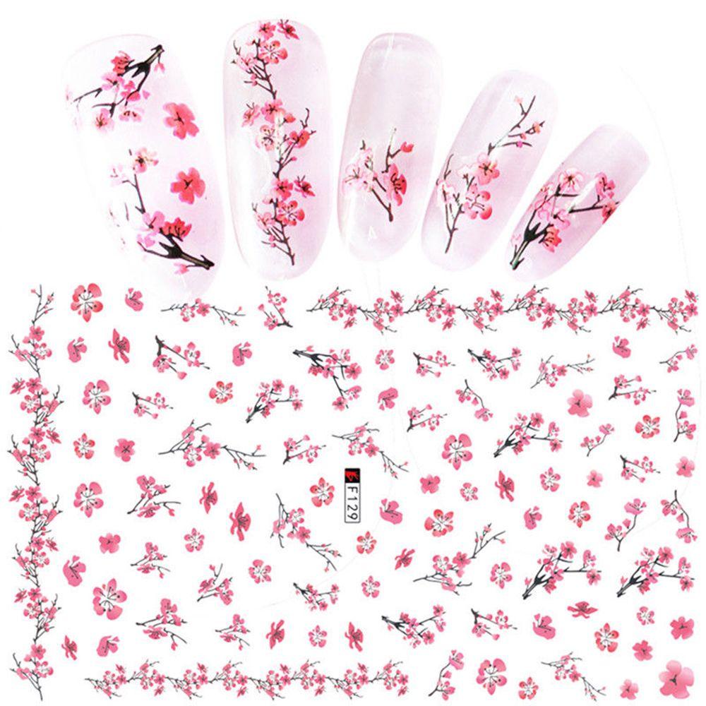 Preva Stiker Nail Art DIY Beauty Blossom Flower Desain Pola Bunga Dekorasi Kuku