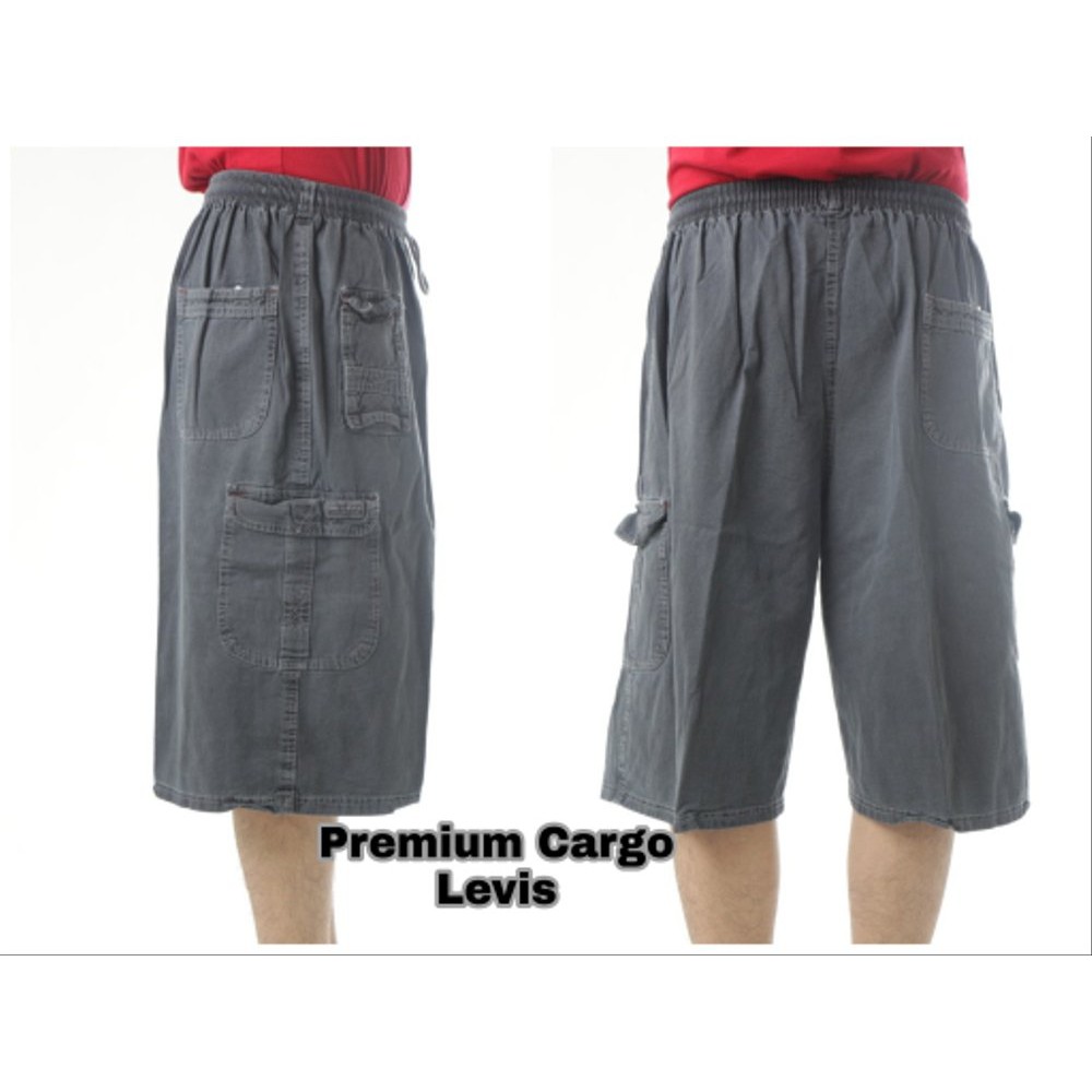 Celana Pendek Cargo Levis BIG SIZE JUMBO Polos Kasual