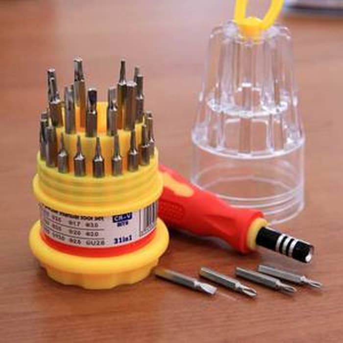 Set Obeng Multi 31 in 1 Screwdriver Handphone Elektronik HP Laptop