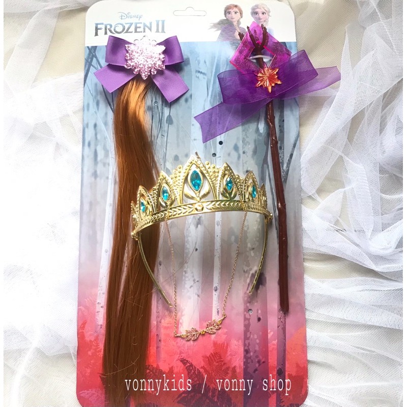 (1set) Aksesoris Anak Princess Frozen II Frozen Princess Elsa dan Anna