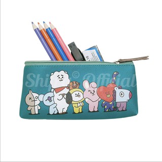 TEMPAT PENSIL BT21 MOTIF UNIK GAMBAR LUCU PEREMPUAN LAKI 