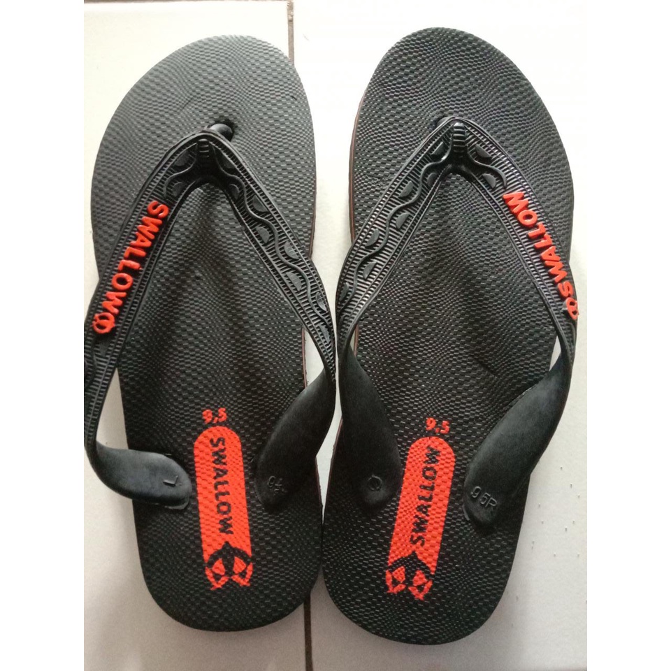 NEW SANDAL JEPIT SWALLOW HITAM - SANDAL JEPIT RUMAHAN MURAH - SANDAL SWALLOW HITAM