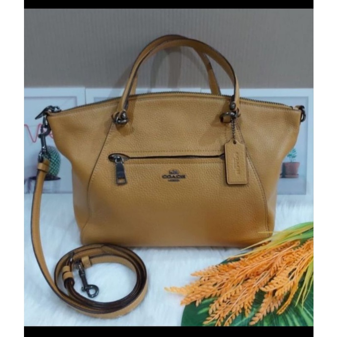 Tas Coach Prairie Yellow Mustard ORI (Preloved)