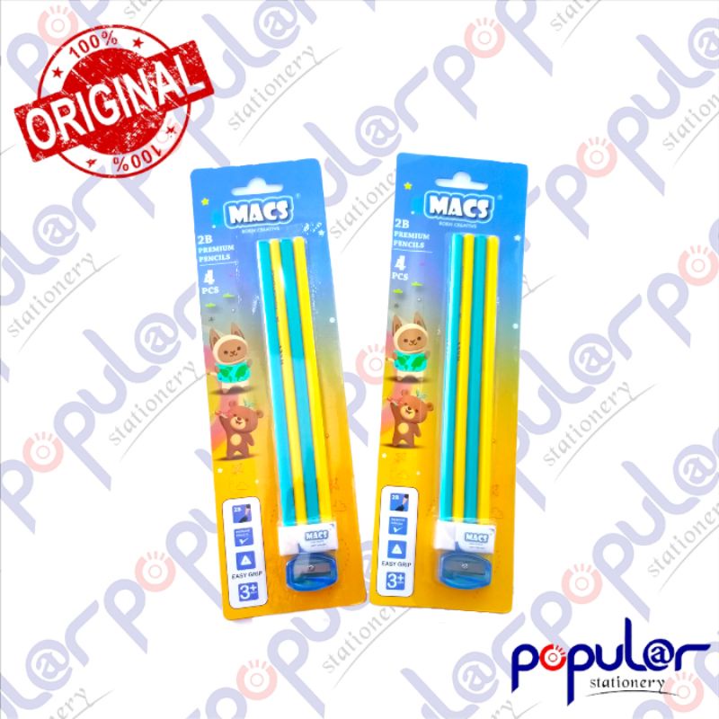 

Pensil 2B Macs Premium Free Stip + Asahan